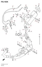 Suzuki Genuine Sensor Oxygen RV125 L5 L6 Engine Muffler 18213-16H10-000