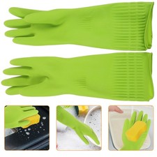 1 Pair Long Dishwashing Gloves Dish Washing Gloves Dishwashing Hand Cover