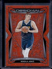 2023-24 Panini Obsidian Nikola Jokic Electric Etch Orange Flood #/99 Nuggets