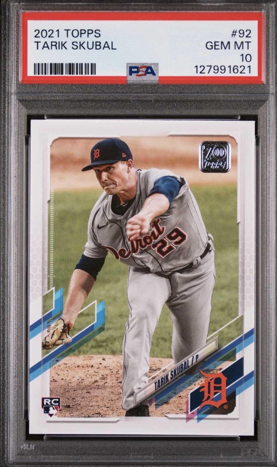 2021 TOPPS TARIK SKUBAL #92 PSA 10