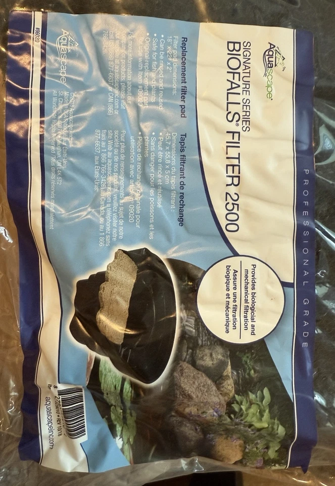 Alfombrilla de filtro de repuesto Aquascape Signature Series BioFalls 2500 (paquete de 4) nueva Foto 2 de 4