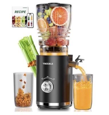 Juicer Machines, Cold Press Juicer with 5.8'' Wide Feed Chute, Slow