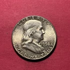 (1) Beautiful Vintage 1958-P Franklin Half Dollar CHOICE BU-BRILLIANT UNC.