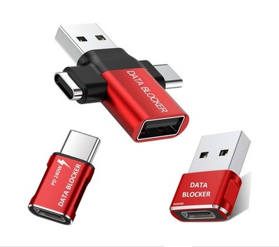 BUISAMG Data Blocker, 4-in-1 Universal Blocker 4-in-1& usb c 3-Pack 