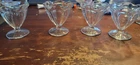 Vintage EUC Set Of 4 Anchor Hocking Tulip 4” Ice Cream Sundae Glass Cups