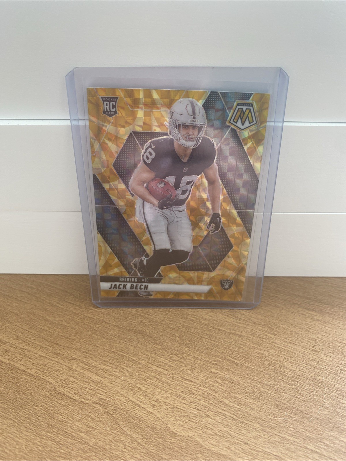 Jack Bech ~ 2025 Panini Mosaic ~ Reactive Yellow Prizm #349 Rookie Raiders