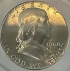 1960 Franklin Half Dollar – 90% Silver – Natural Golden Toning – US Coin