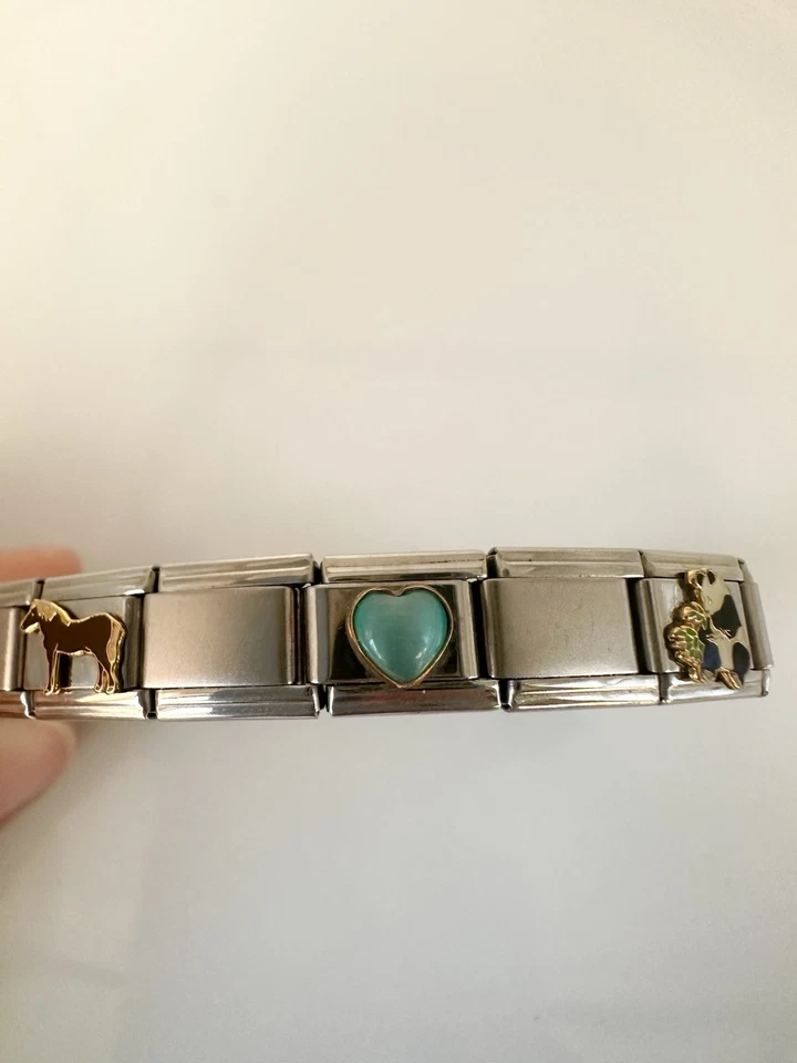 "Pulsera Nomination Italia con dijes surtidos 6,25""" Foto 2 de 4