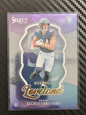 2025 Panini Select Colston Loveland #6 RC Chicago Bears