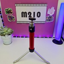 Mini-Tripod. Hide-Away Legs. Post Box Red Colour. Ball Head 1/4" Screw. bmay