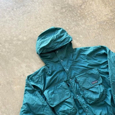 Vintage Patagonia SST Jacket Mens Large Green Anorak Fly Fishing Wading Full Zip