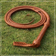Indiana Jones Bullwhip  6 Feet 12 Plait Top Grain Cowhide Leather Shot Loaded