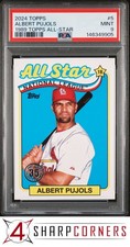 2024 TOPPS 1989 TOPPS BASEBALL ALL-STAR #5 ALBERT PUJOLS POP 5 PSA 9