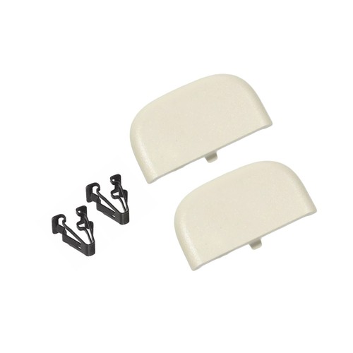Beige Plastic Sun Visor Cap Clip Pair for Ford For Fusion 2013 to 2016 - Picture 6 of 8