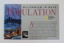 National Geographic Map Supplement: Millennium In Maps Population: October 1998