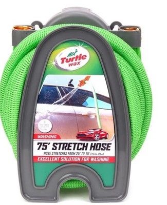 Turtle Wax 75' Expandable 25'-75'  Stretch Hose Washing Solution ( Green ) 