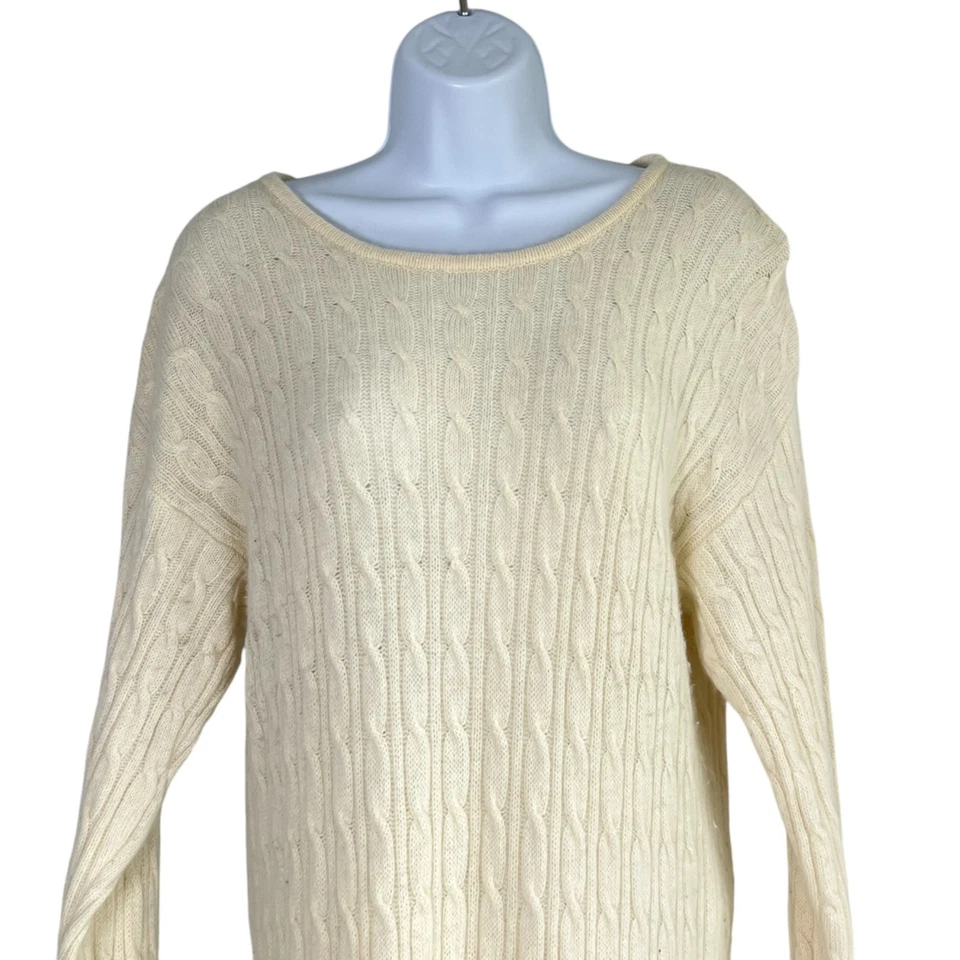 Vtg Y2K Express Tricot Lambswool Angora Cable Knit Sweater Dress Size S Preppy - Image 2 of 4