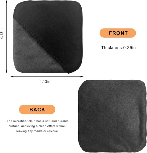 Car Screen Cleaner Microfiber Square Cloth Wipes Foldable Touch LCD Dashboard - Foto 2 di 6