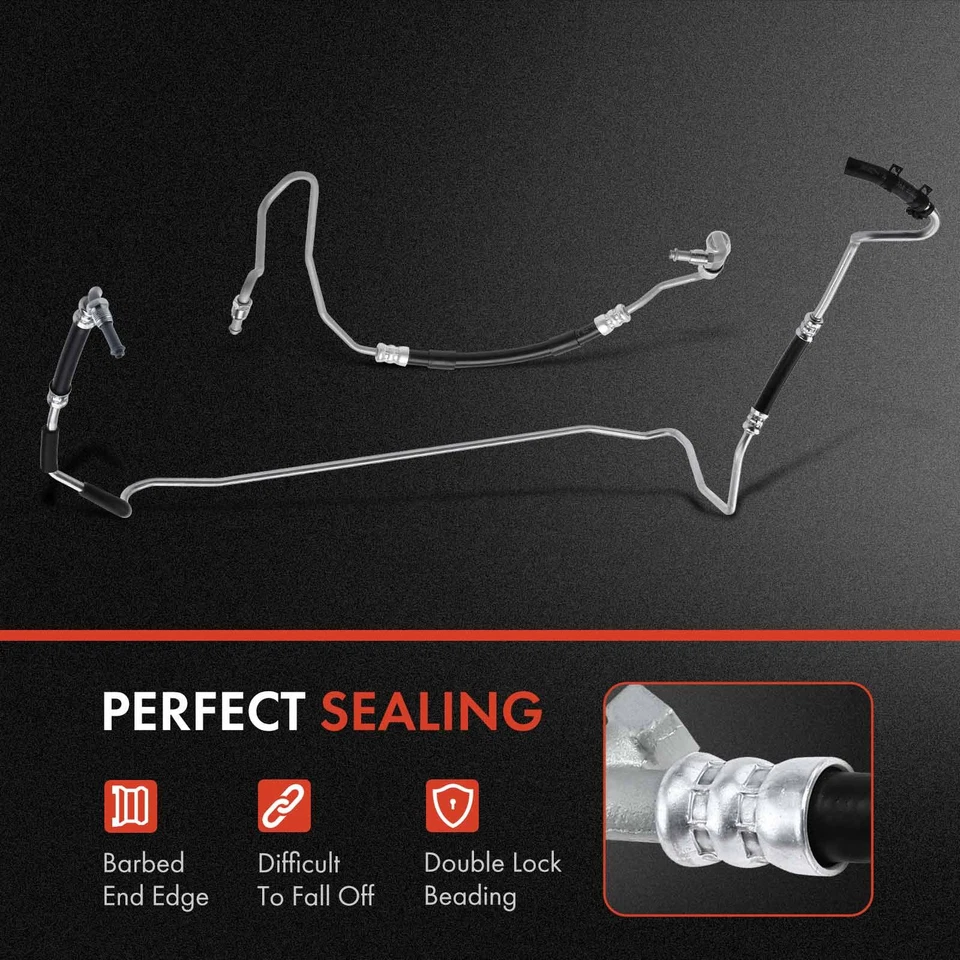 2x Power Steering Pressure & Return Line Hose Assy for Jeep Wrangler Wrangler JK - Image 3 of 4