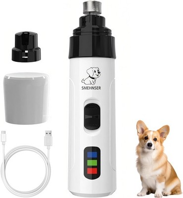 Hund Nagelschleifer - Silent Groom Pro Elektrischer Trimmer, USB-C... 