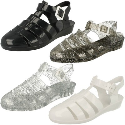 Damen Freizeit Jelly Sandalen *gepunktet*