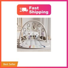 STACTCUTE Baby Play Mat Baby Toys with 5 Infant Sensory Toys Baby Gym Tummy...