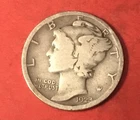 1923 Mercury Dime 90% Silver 10c Coin