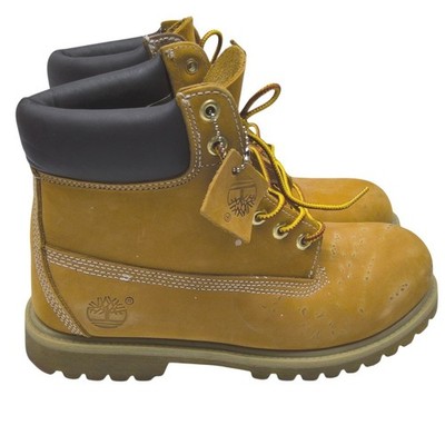 Timberland 6 Inch Premium Waterproof Boots Wheat Nubuck Leather Mens Work Boots