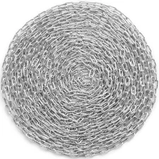 Zinc Plated Proof Coil Chain G30 3/16"x100FT Chain Sling Towing Pulling