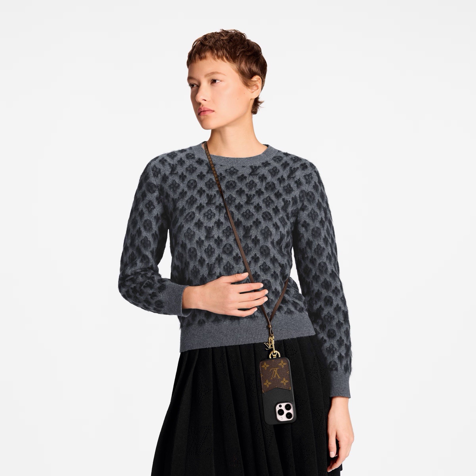 Brand New Louis Vuitton Monogram Phone Strap M03273