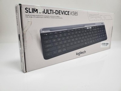 Logitech K585 Multi-Device Slim Wireless Keyboard Bluetooth Graphite