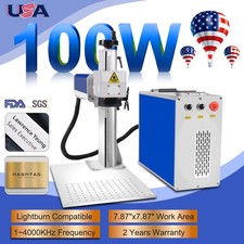 100W JPT Mopa 200*200mm Fiber Laser Color Marking Machine Metal Engraver Machine