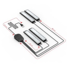 Car LED Lights Interior Multicolor APP Control DIY Mode Music Sync USB Kit DC 5V