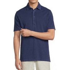 Daniel Cremieux Signature Collection Pima Performance Polo Shirt Navy Blue XL