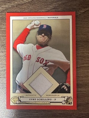 2005 Upper Deck Origins - Materials Curt Schilling #PB-CS (MEM)