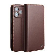 Genuine Leather Case For iPhone 17 Pro Max Luxury Wallet Card Slot Flip Cover