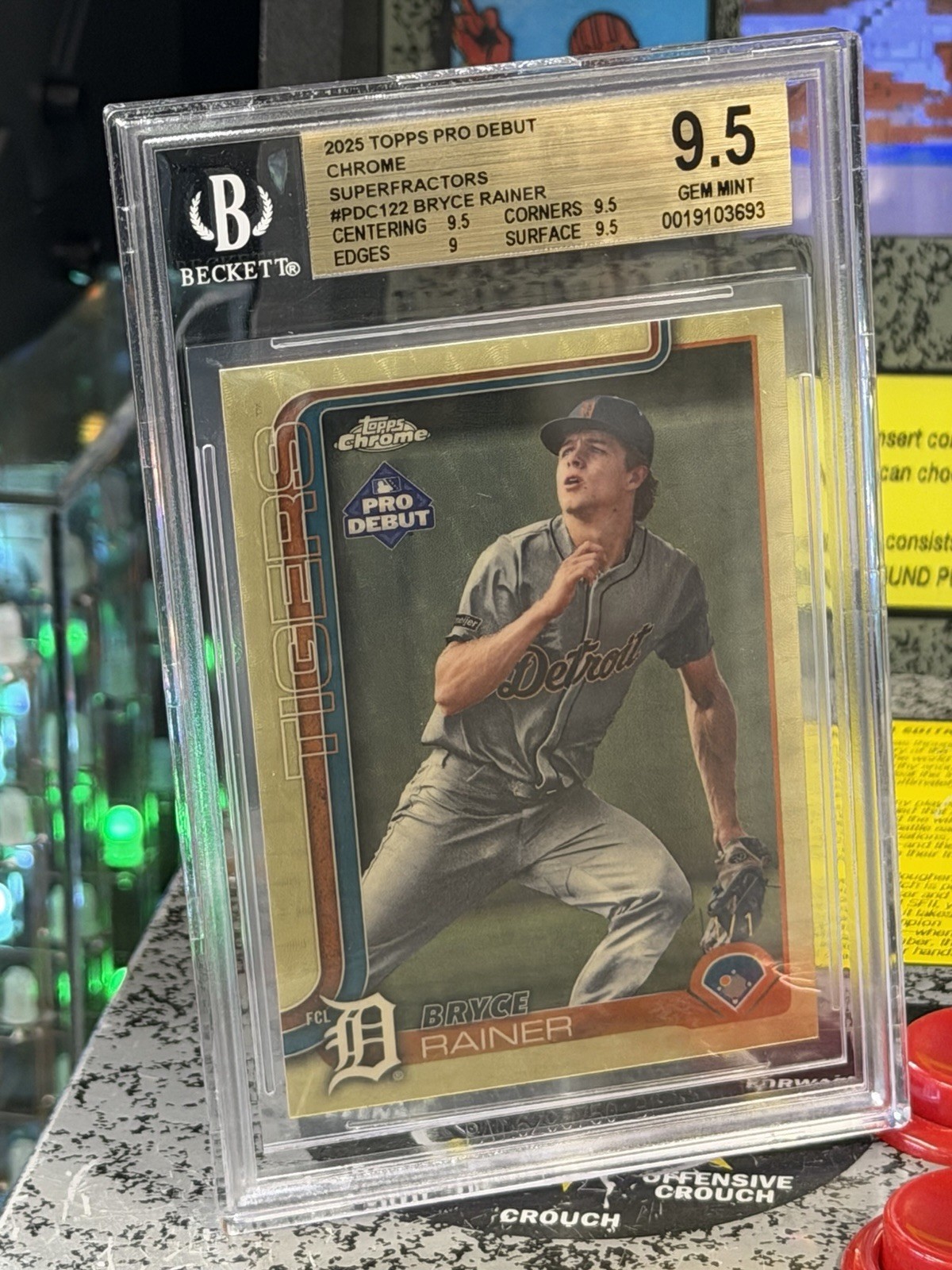 2025 Topps Pro Debut Chrome Bryce Rainer #PDC122 Superfractor 1/1 BGS 9.5 GEM MT view 5
