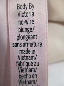 -New Victoria's Secret Lot Of 3 Body Wing No Wire Pink/Beige/Nude Bras Size M