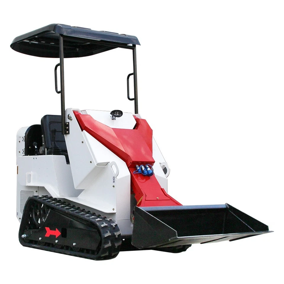 Free Shipping Mini Hydraulic Skid Steer Loader Tracked Gasoline EPA USA+Forklift - Image 3 of 4