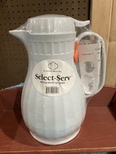 Select Serv 44oz Insulated White Coffee Carafe Server Pitcher. New