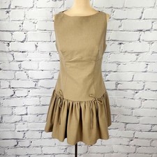 Zara Mini Dress Womens M Bows sleeveless Sporty ruffle 