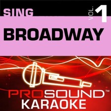 SING BROADWAY - Sing Broadway Volume 1 - CD - Karaoke - Mint Condition