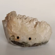 Natural crystal clusters, quartz mineral specimens, handmade carvings, hedgehog