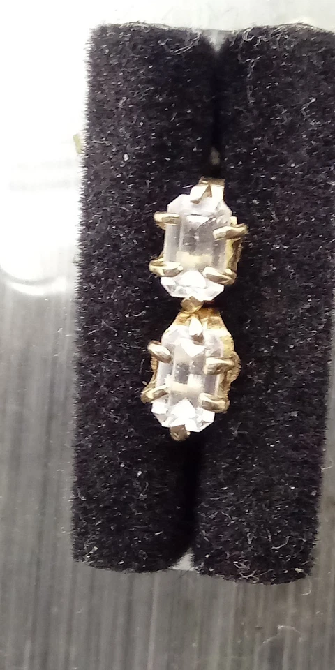 💫Aretes de moissanita corte esmeralda Charles & Colvard 14k 1,00 Cttw 🌟 Foto 3 de 4