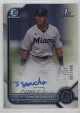 2022 Bowman Chrome Prospect Refractor 497/499 Junior Sanchez #CPA-JSZ Auto 14mx