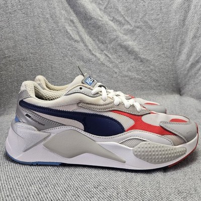 Puma BMW Motorsport x RS-X 306498-01 Mens 8.5 Running Shoes White Gray Sneaker