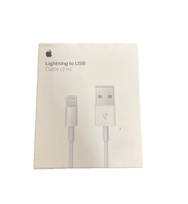 Apple Lightning to USB Cable 2m White Charging Cord MPN 602-02611-A
