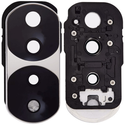 Replacement Back Camera Lens With Bracket Compatible With Honor 70 Pro (Silver)