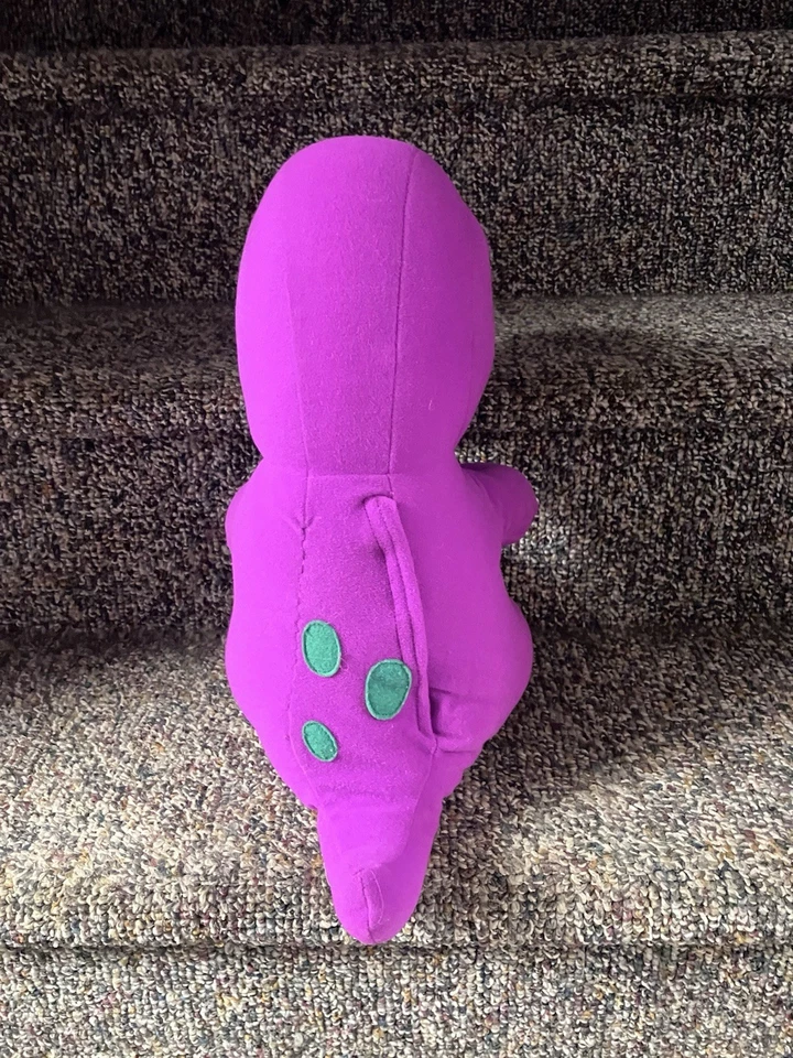 Juguete de peluche de dinosaurio vintage Barney Playskool Talking 18" PROBADO FUNCIONA 1992 Foto 3 de 4