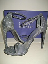  415 NEW Stuart Weitzman US 8.5 M Nudist Open-Toe Dress Sandals High Heels Shoes